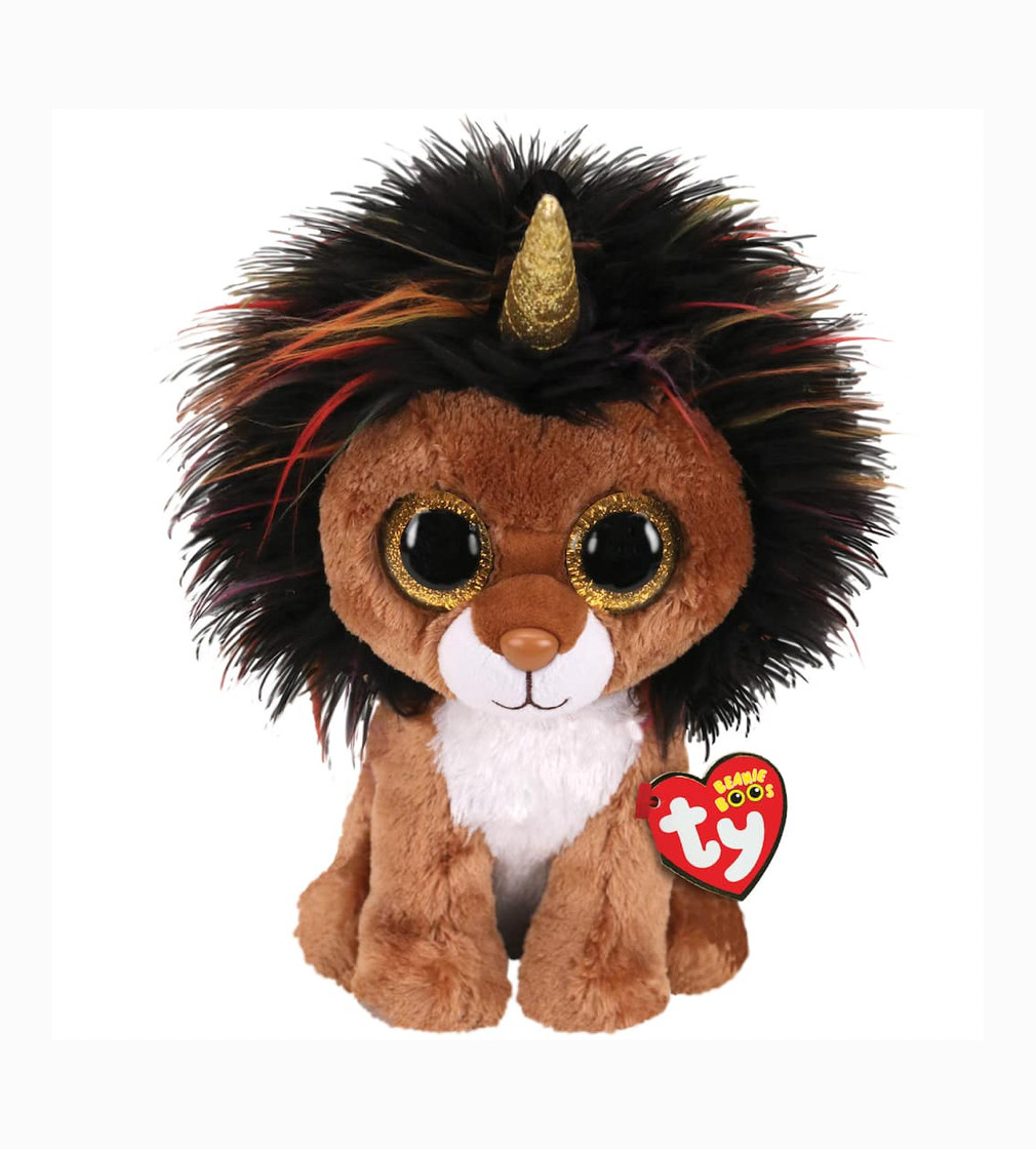 Купити М'яка іграшка Ty Beanie Boos ™ Ramsey Brown Lion with Horn - фото 1