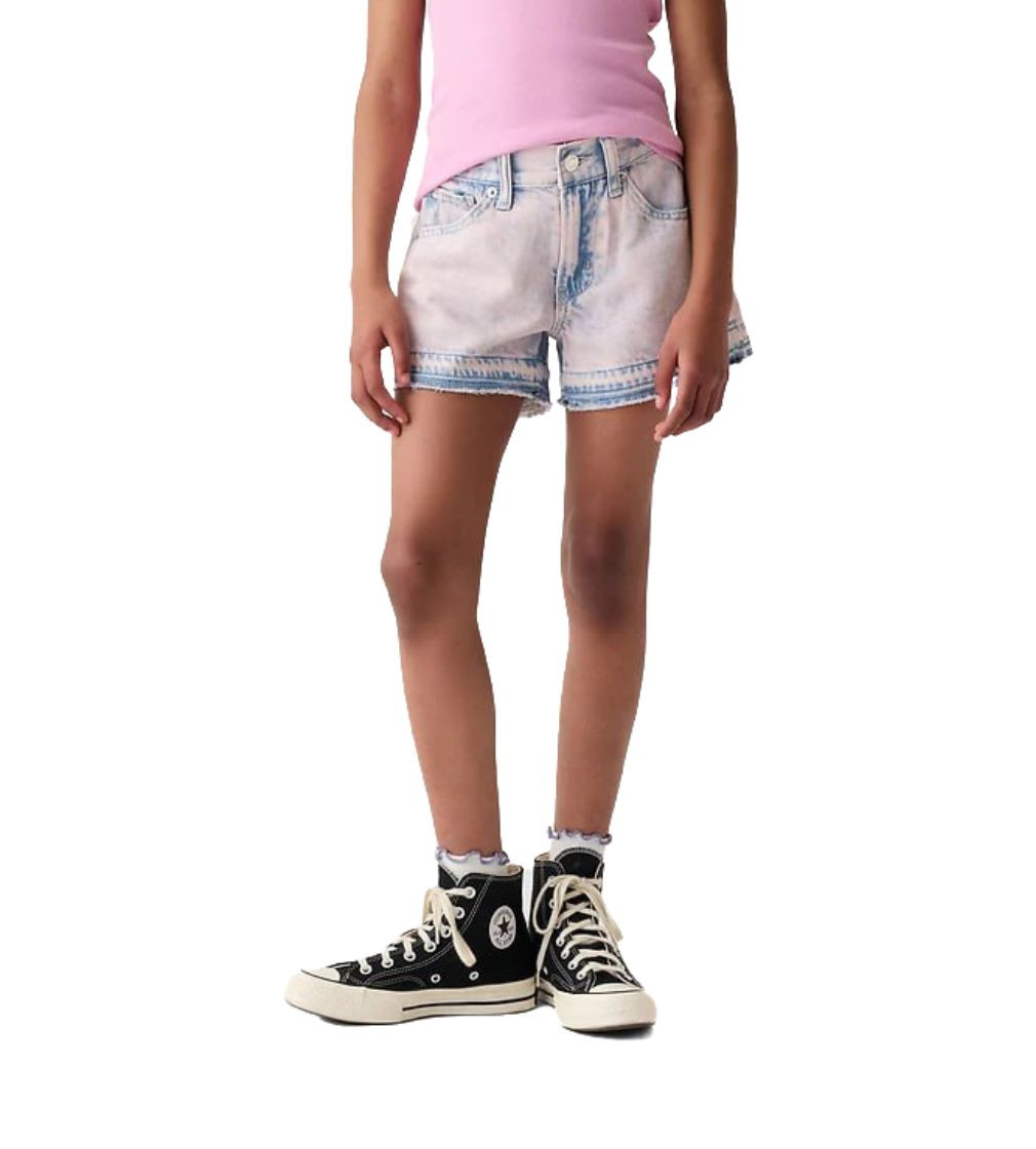 Купити Шорти Джинсові Gap Kids Low Rise Denim Shorts Color light peony pink - фото 1