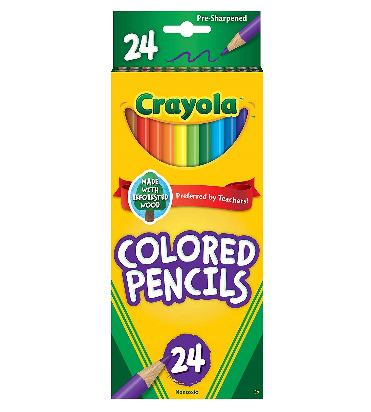 Купити Кольорові карандаши CRAYOLA Colored Pencils 24 шт - фото 1