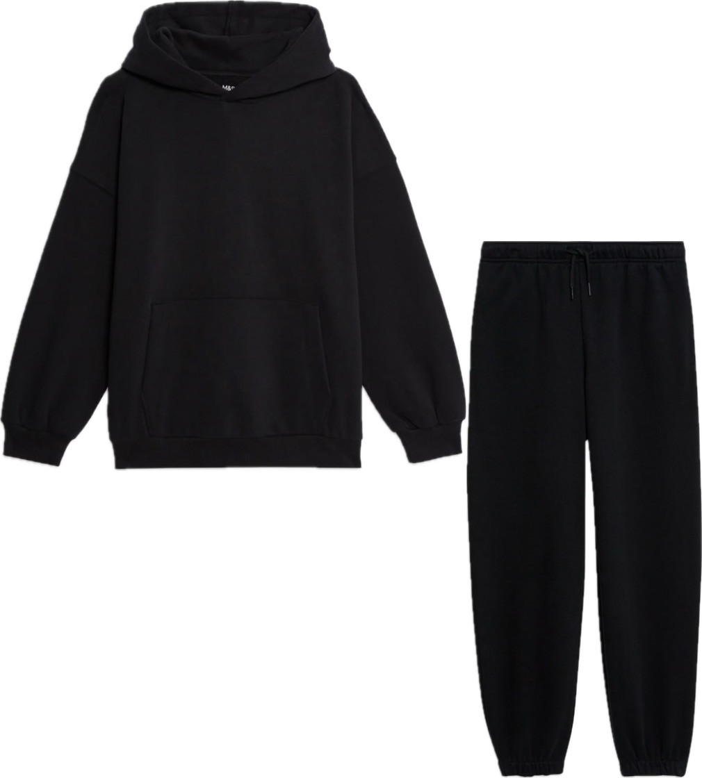 Костюм на флісі M&S Cotton Rich Color Black Four