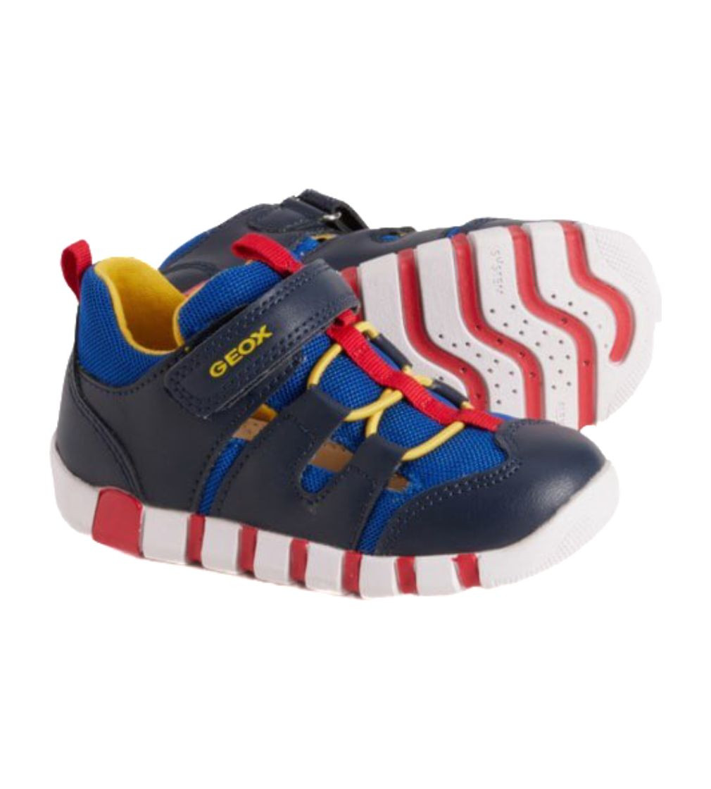 Купить Кроссовки Geox Little Boys Iupidoo Sneakers Navy/Royal - фото 1