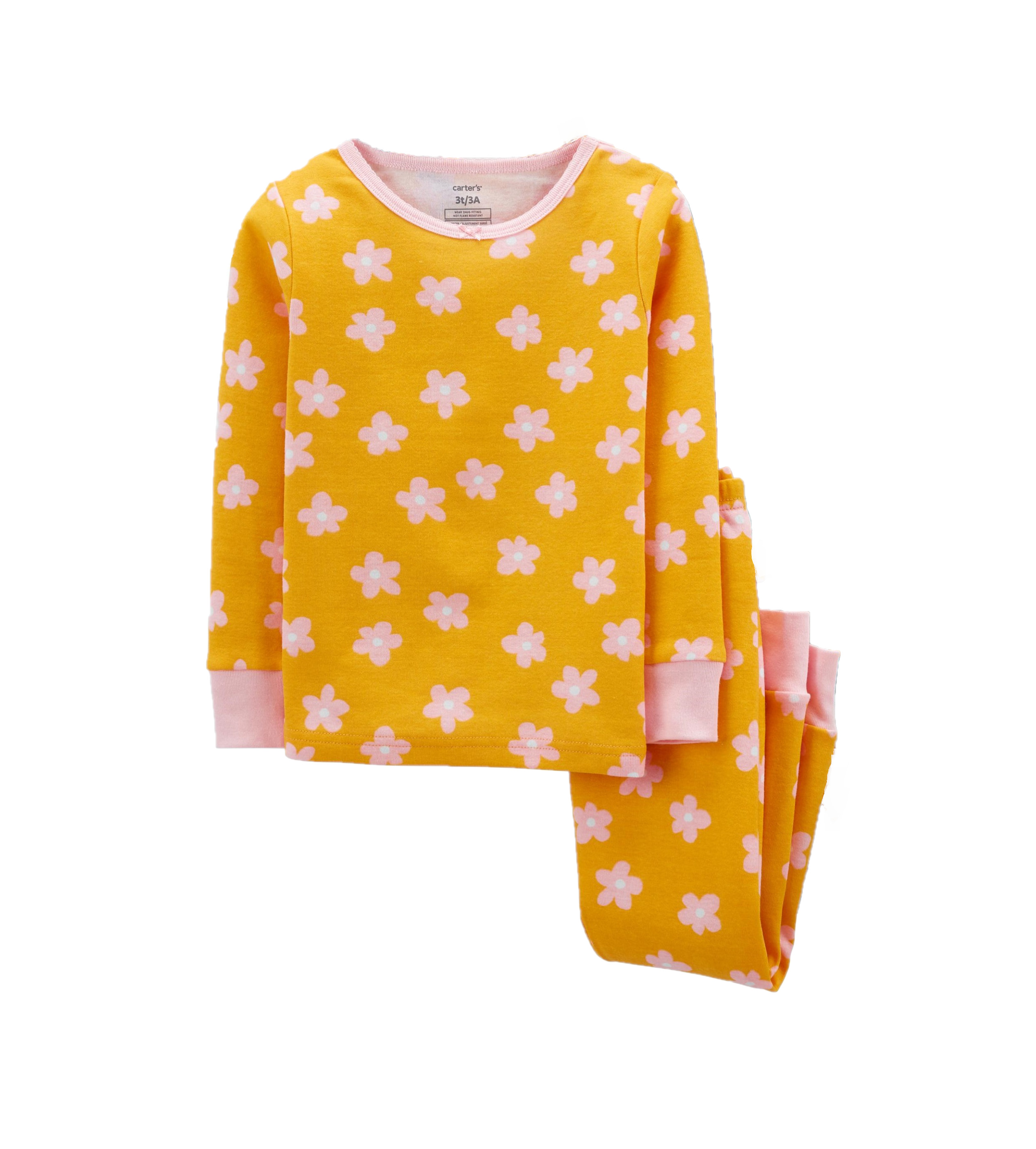 Купити Пижама Carters Цветочки Orange/Pink - фото 1