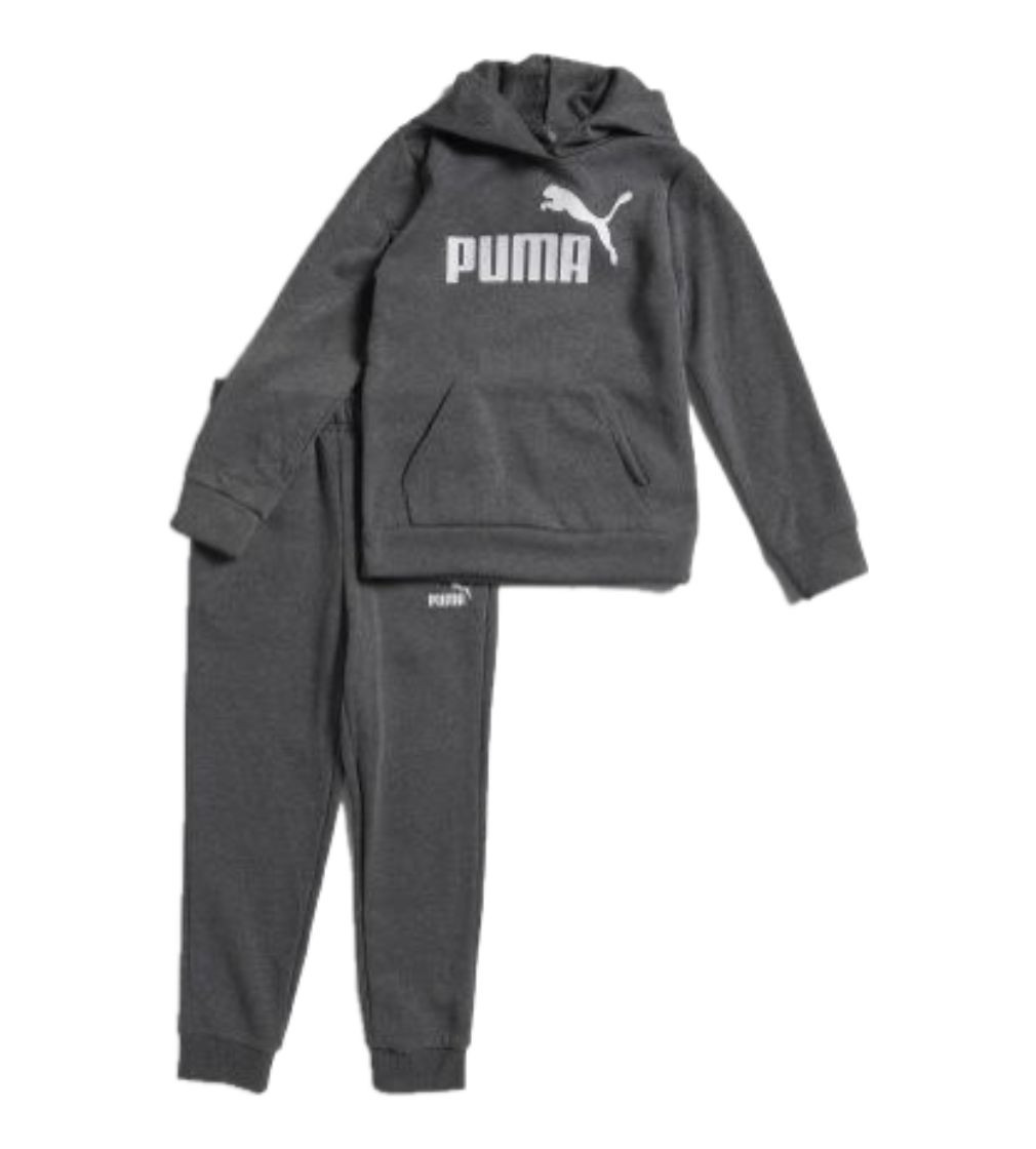 Купить Костюм Puma Boy Poly Fleece Pullover Hoodie And Joggers Set Grey - фото 1