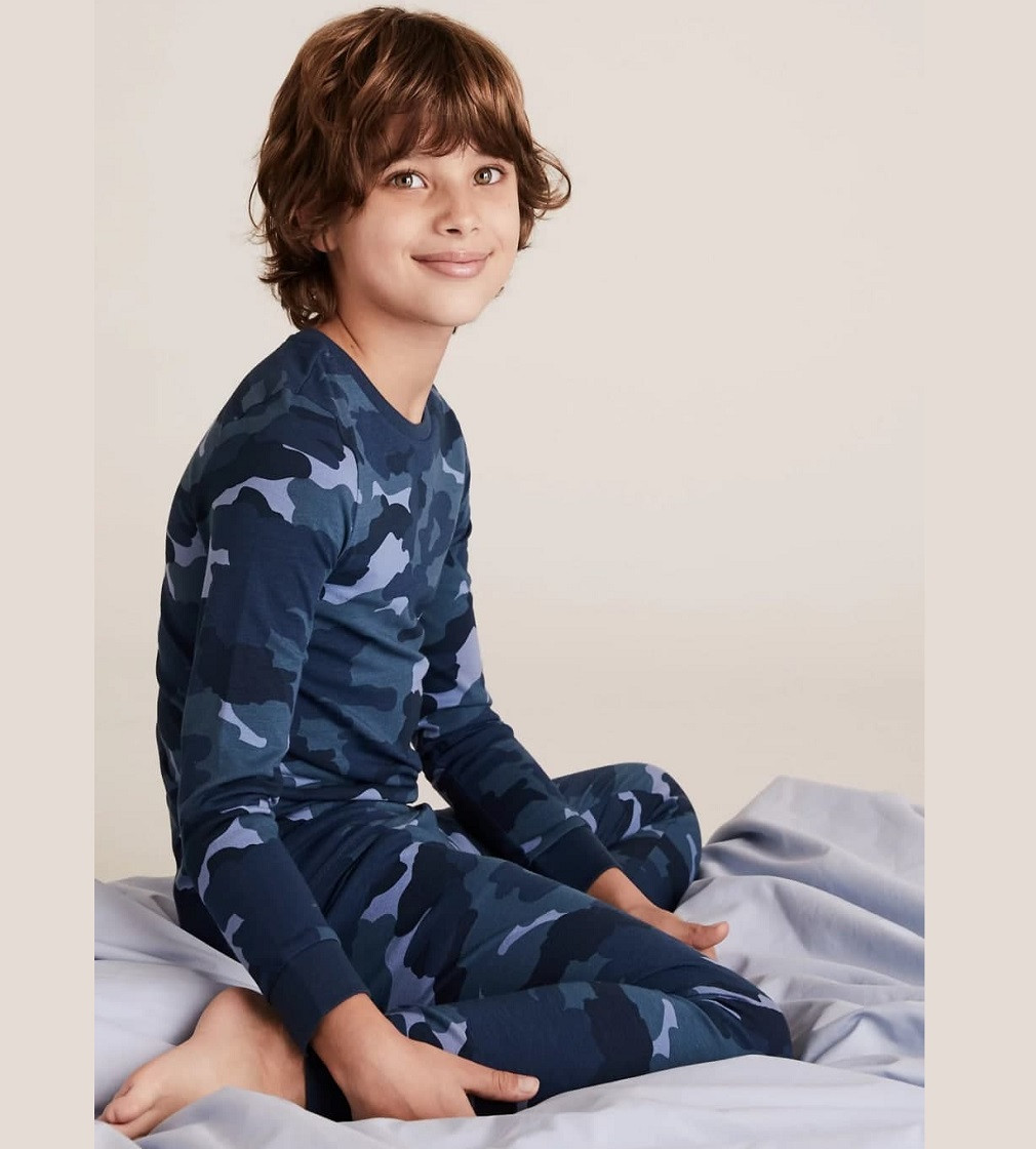 Купити Піжама M&S Cotton Camoflauge Pyjama Set (t86/5349e) - фото 1