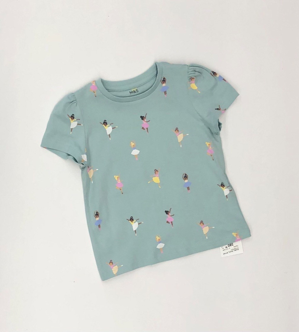 Купити Футболка M&S Балеринка Блакитна - фото 1