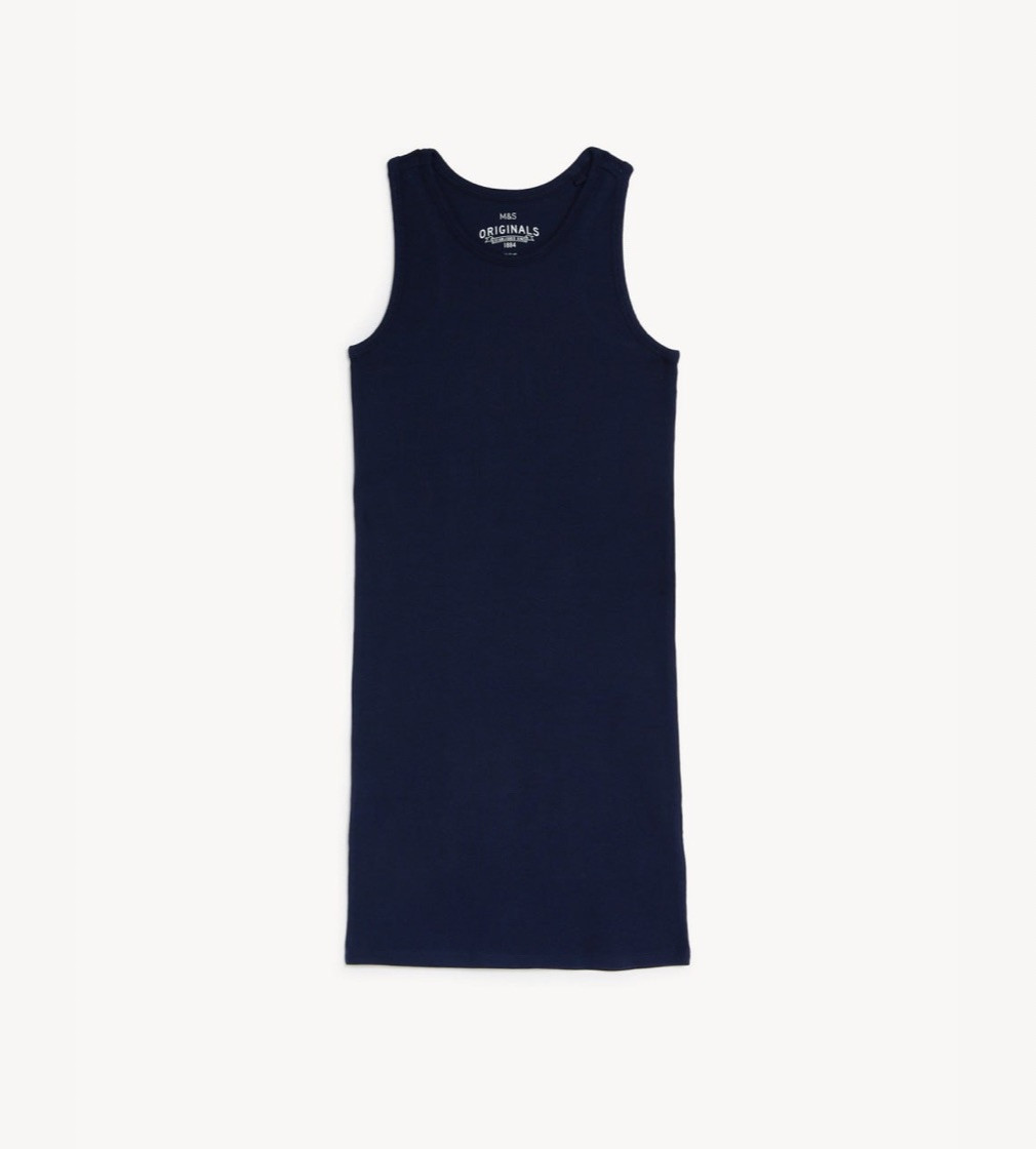 Сарафан Рубчик M&S Cotton Rich Navy