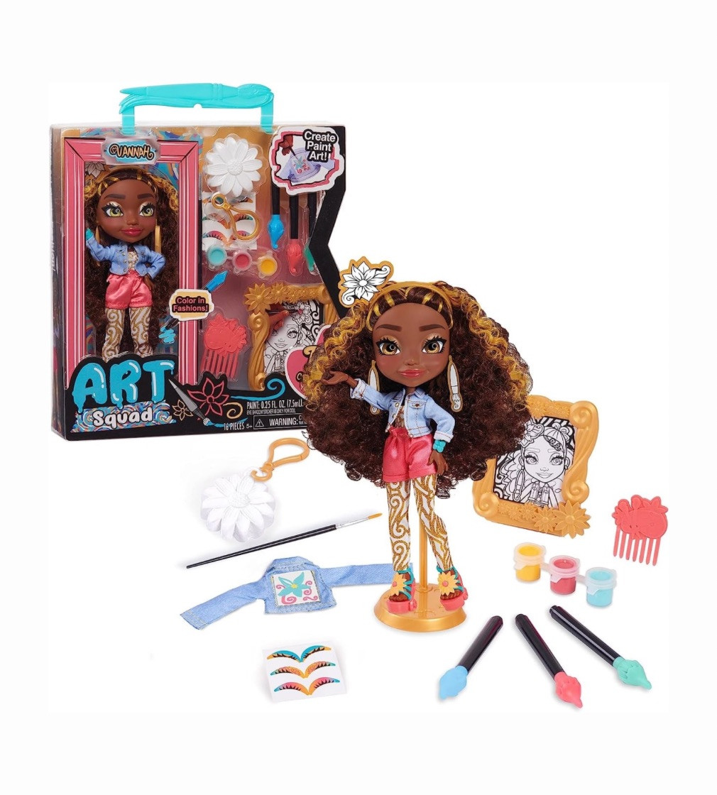 Купить Кукла и аксессуары с трафаретным проектом «Сделай сам» Art Squad Lady Vannah - фото 1