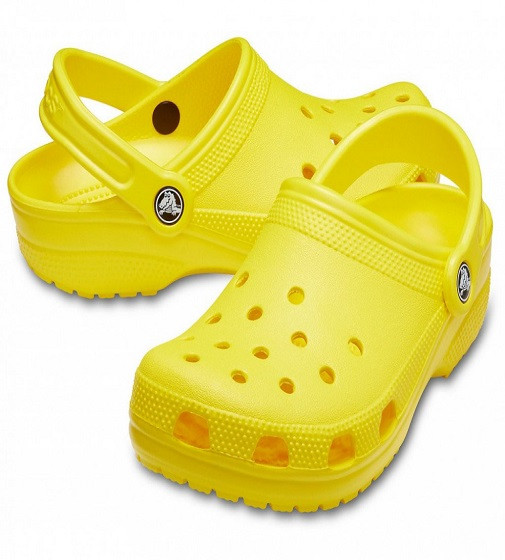 Купить Детские сабо Crocs CLASSIC CLOGS KIDS - LEMON - фото 1