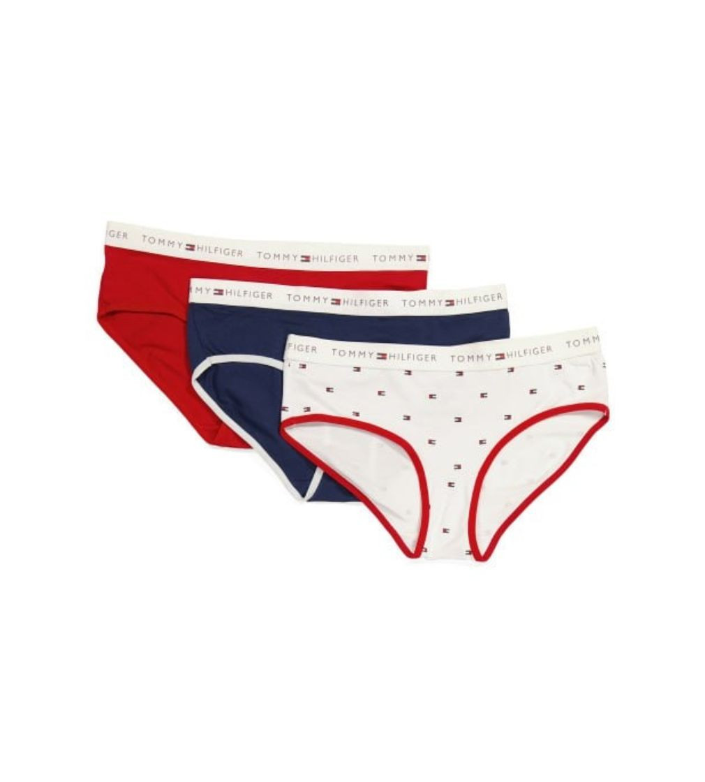 Купить Набор трусиков 3шт TOMMY HILFIGER Hipster Briefs Blue - фото 1