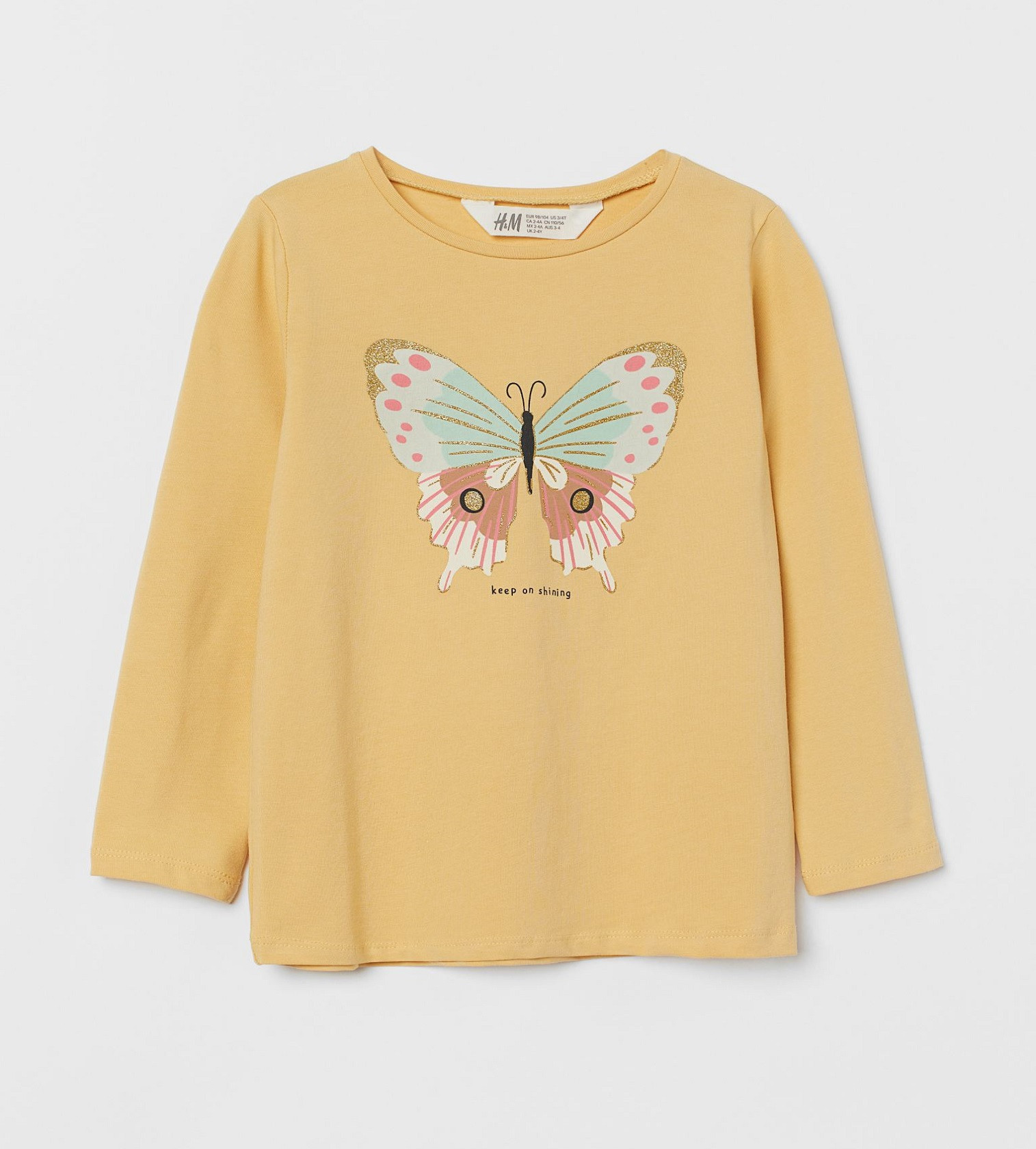 Купить Реглан H&M Yellow/butterfly - фото 1