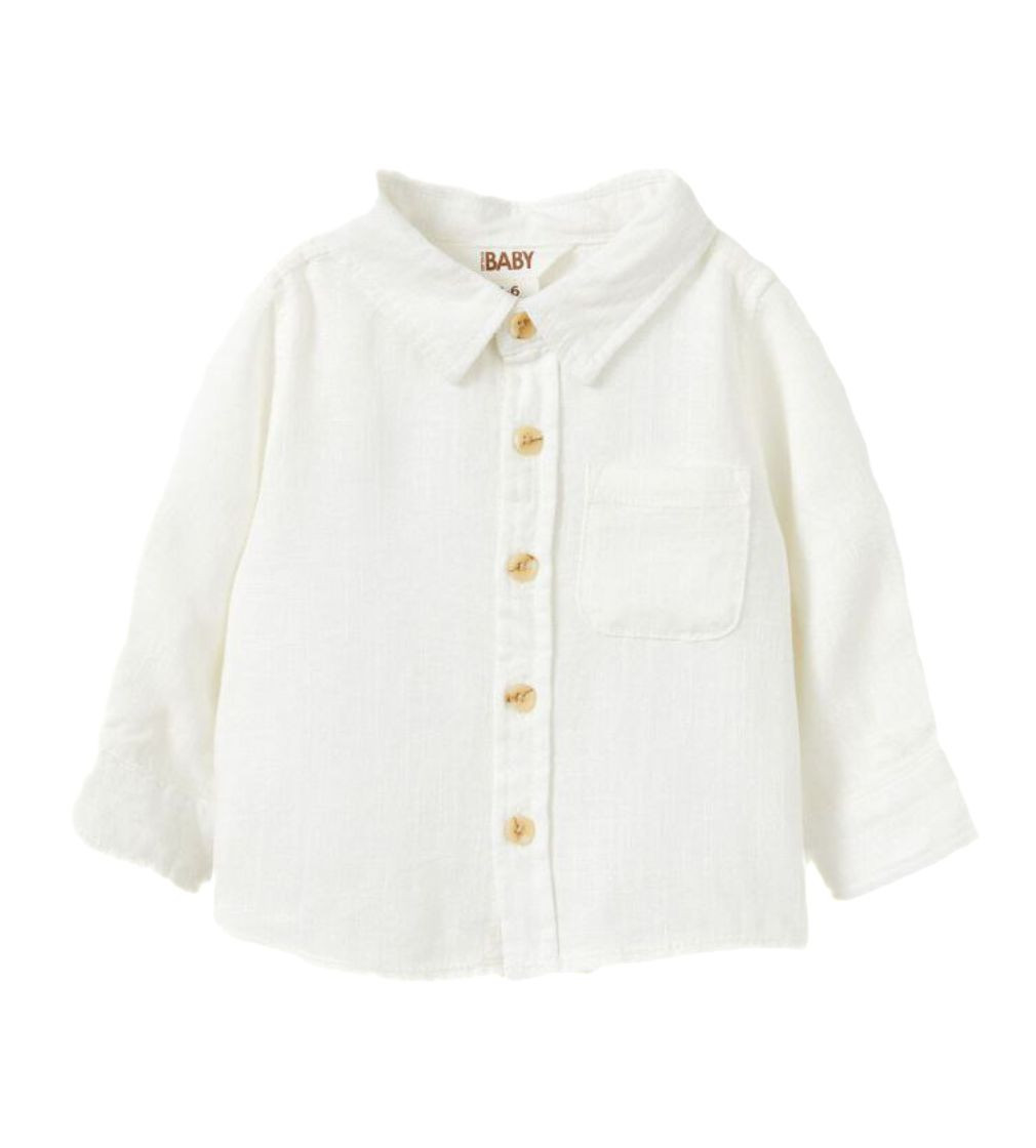 Купить Рубашка Cotton On Baby Rugged Shirt vanilla - фото 1