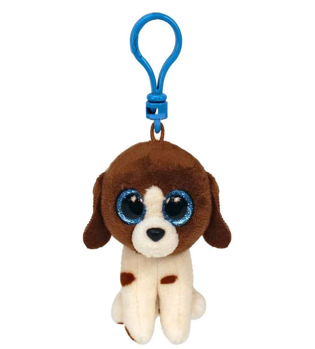 Купить Мягкая игрушка брелок Ty Beanie Boos Muddles Brown & White Dog - фото 1