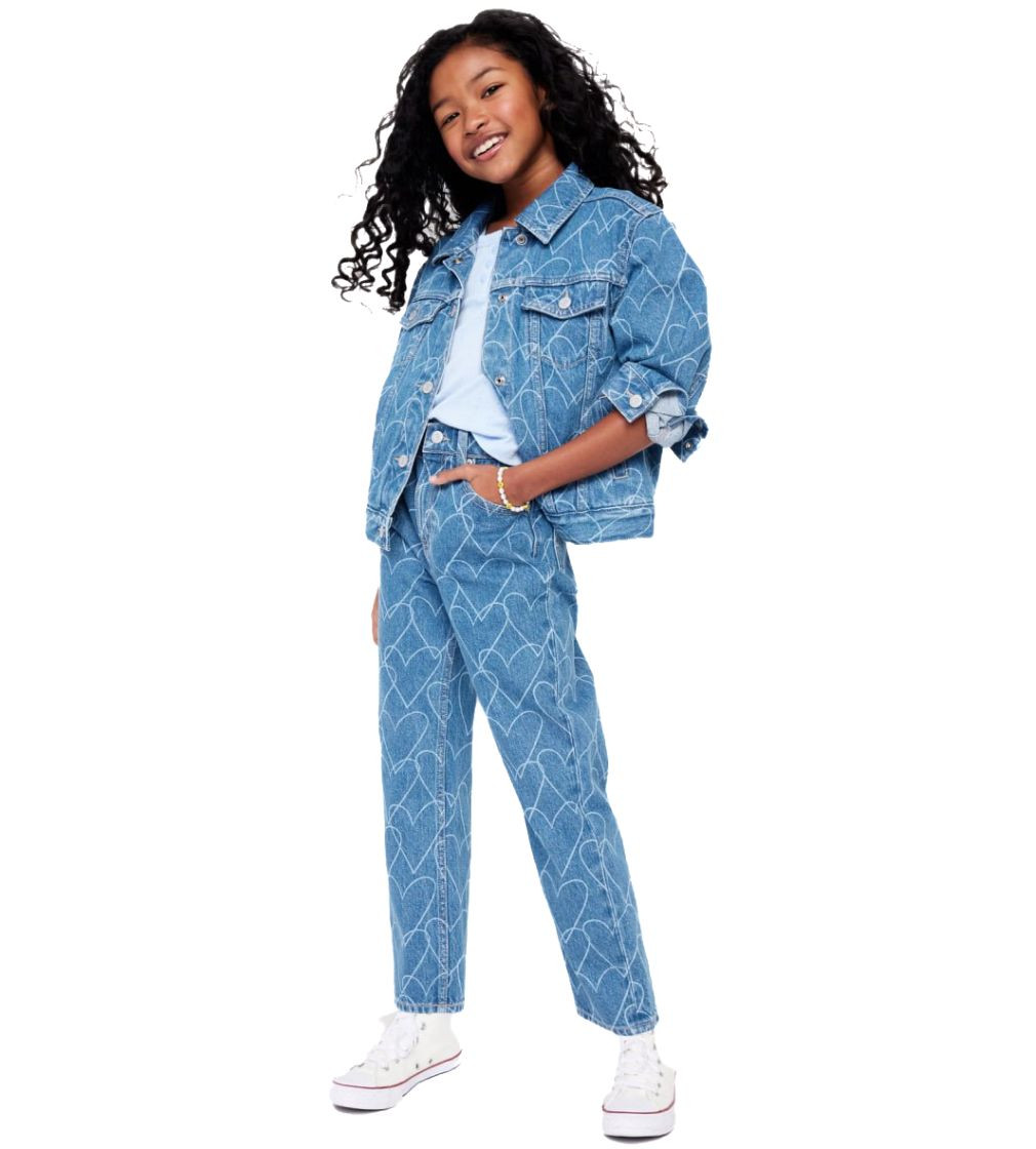 Купить Джинсы Old Navy High-Waisted Slouchy Straight Ripped Hearts - фото 1