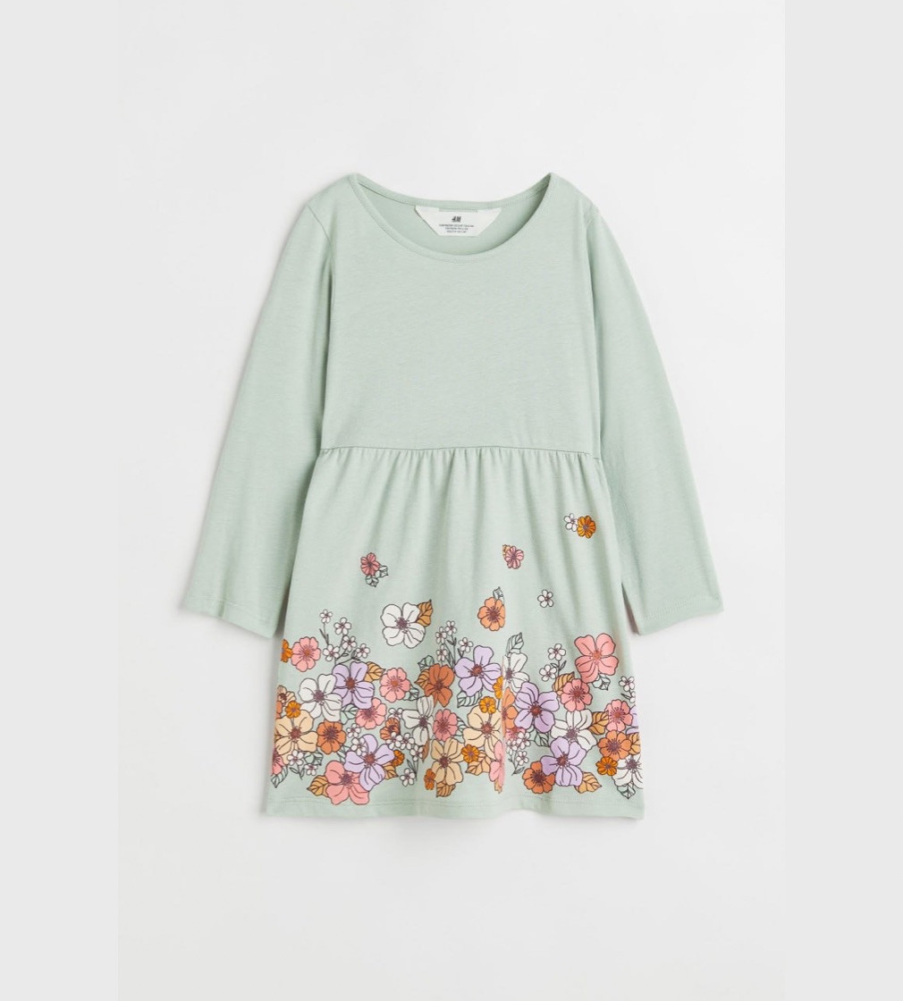 Купити Сукня H&M Light green/Flowers - фото 1