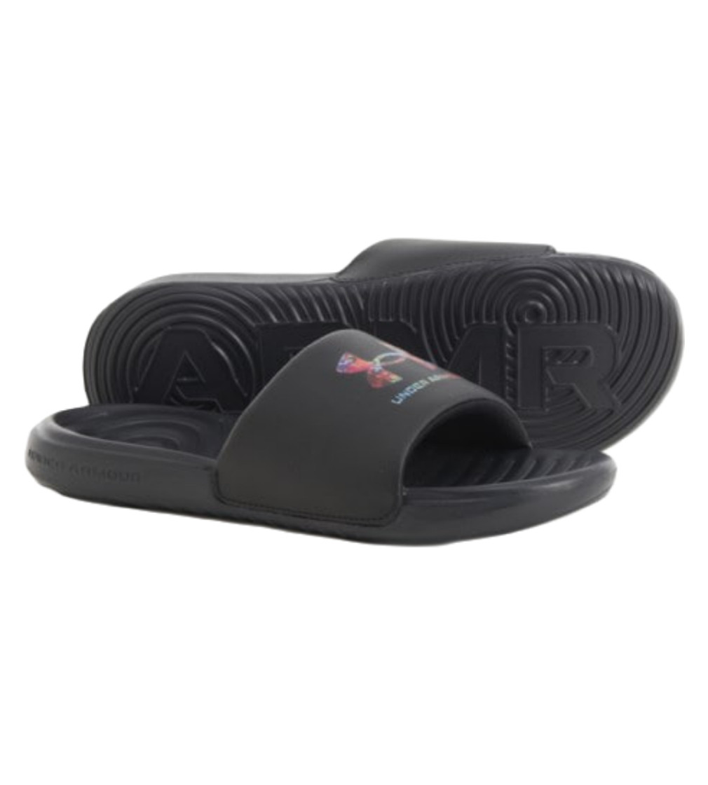 Купить Шлепки Under Armour Ansa Graphic Slide Black/Pink - фото 1