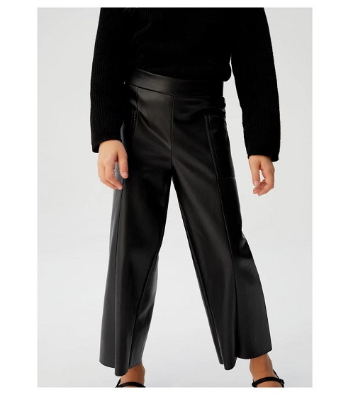 Купить Кюлоты Faux-leather culotte trousers Mango (67022010) - фото 1
