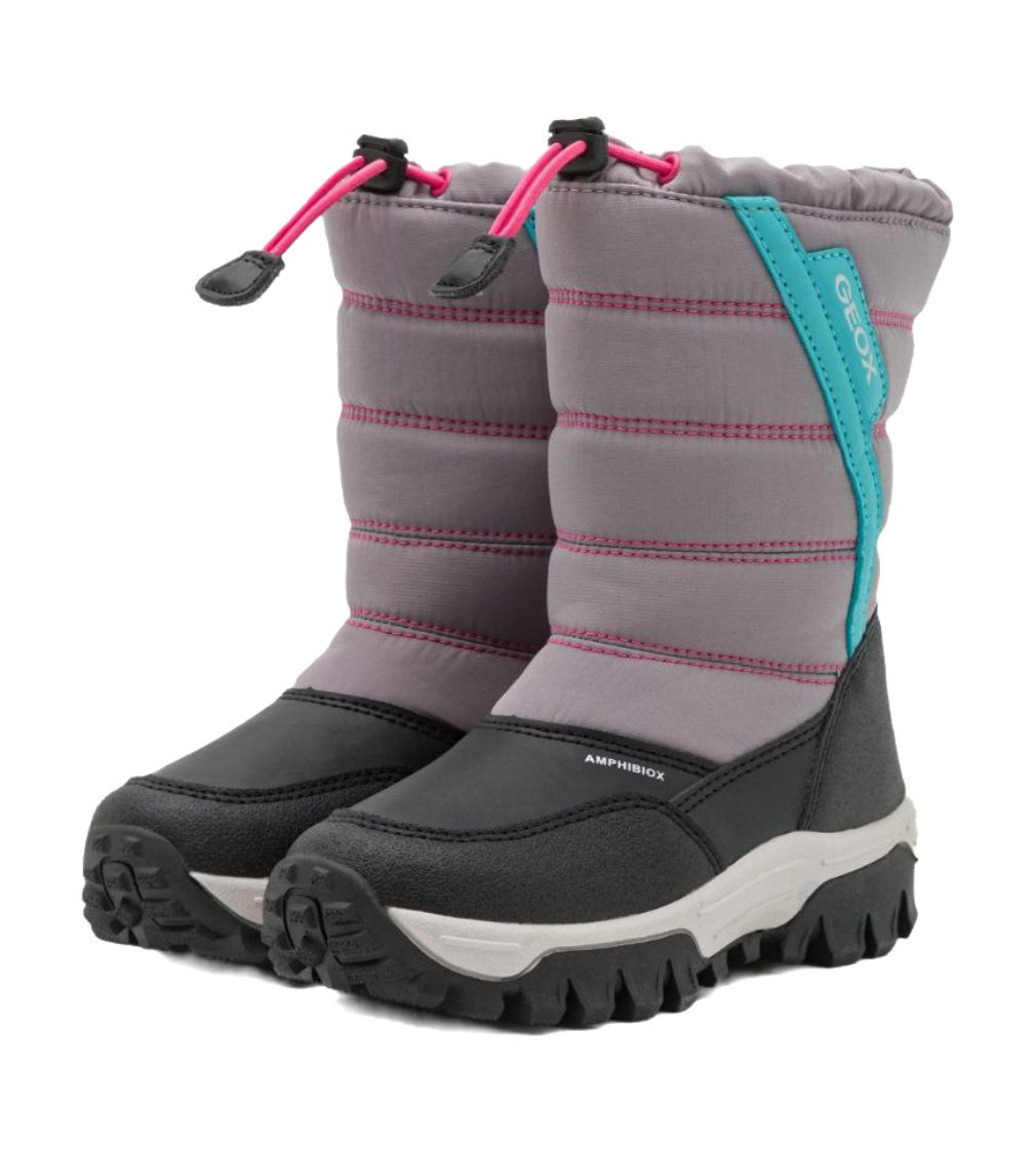 Купить Сапоги Geox Himalaya Girl Winter Boots Grey Pink - фото 1