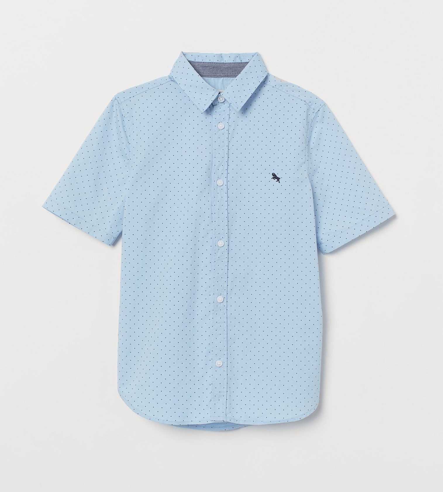Купить Хлопковая рубашка H&M Голубой/Горошек - фото 1