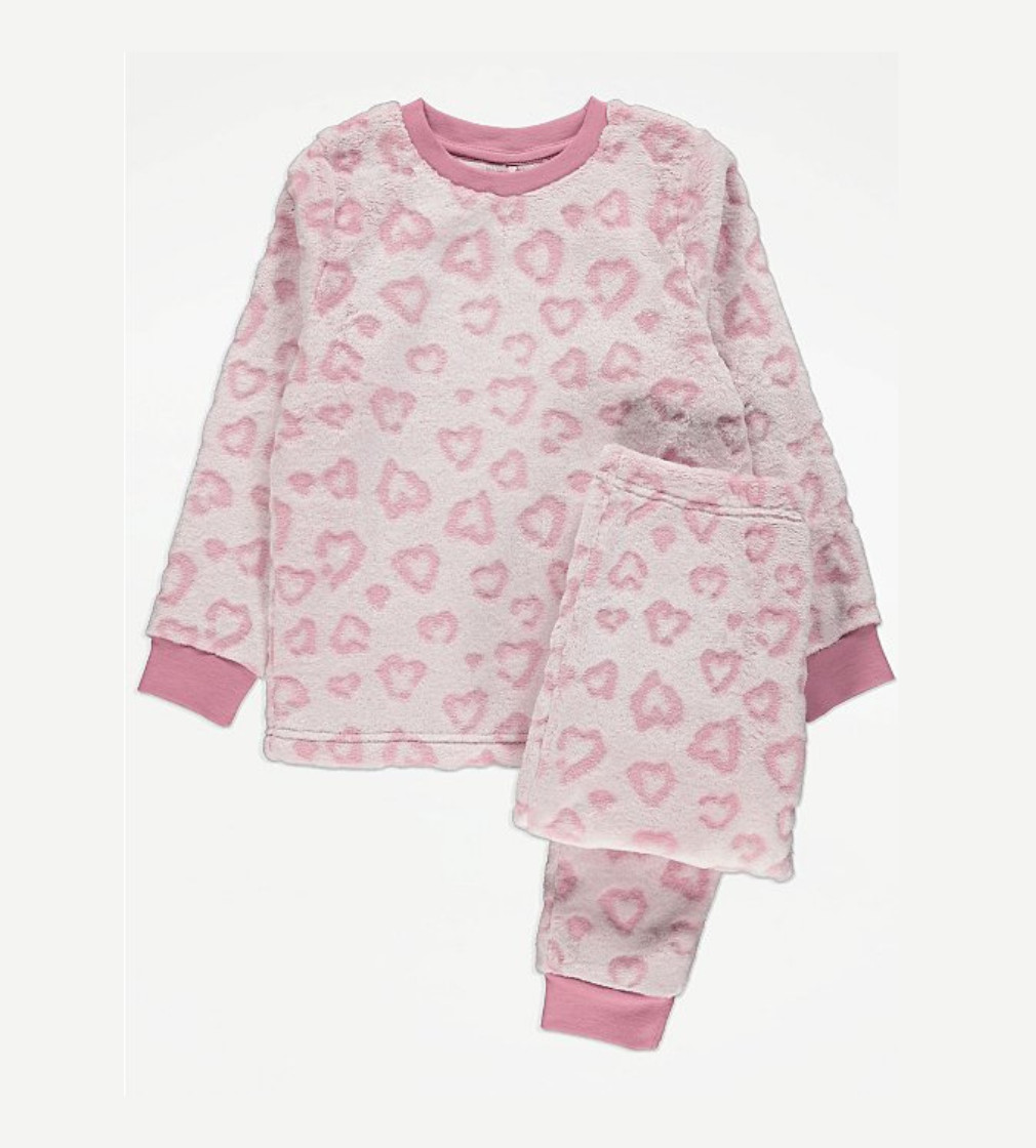 Купить Пижама флисовая George Pink Heart - фото 1