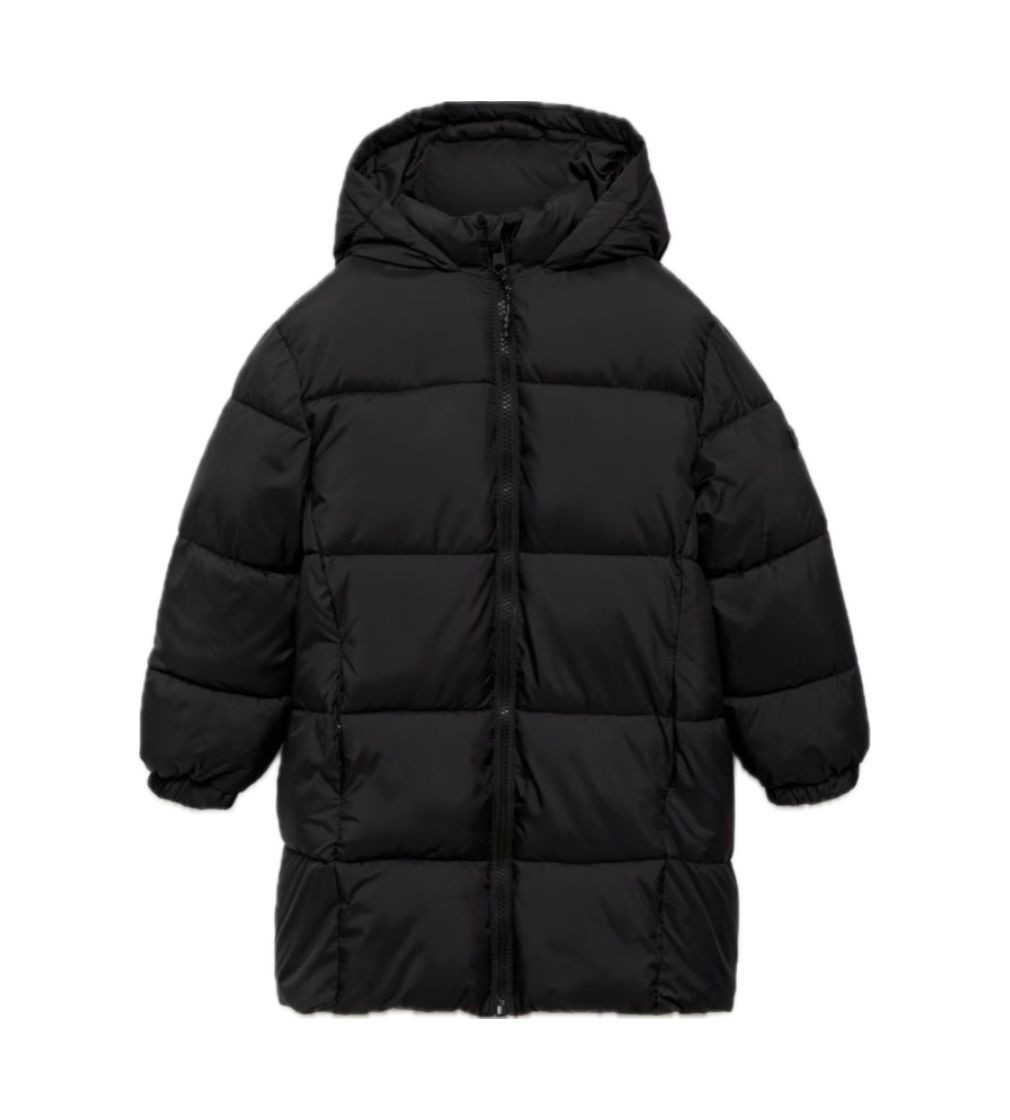 Пальто Mango Anorak largo acolchado Negro