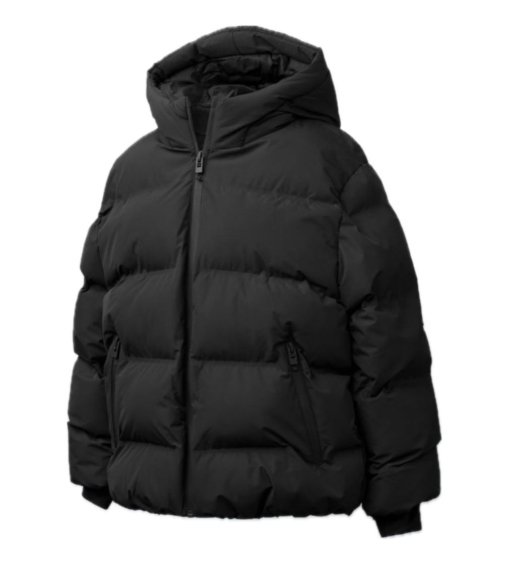 Куртка Стьобана Zara Water-Repellent Quilted Coat Black