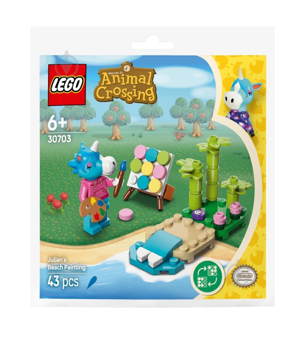 Конструктор LEGO Animal Crossing Пляжная картина Julian 30703