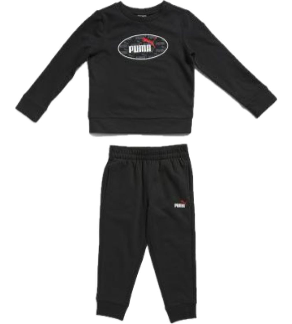 Купити Костюм Puma Boy Poly Fleece Pullover Hoodie And Joggers Set Black - фото 1