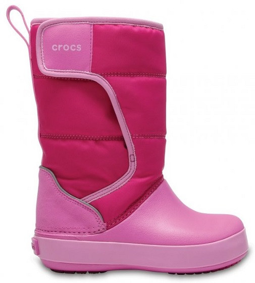 Купить Сапоги Crocs Kids LodgePoint Snow Boot Розовый - фото 1
