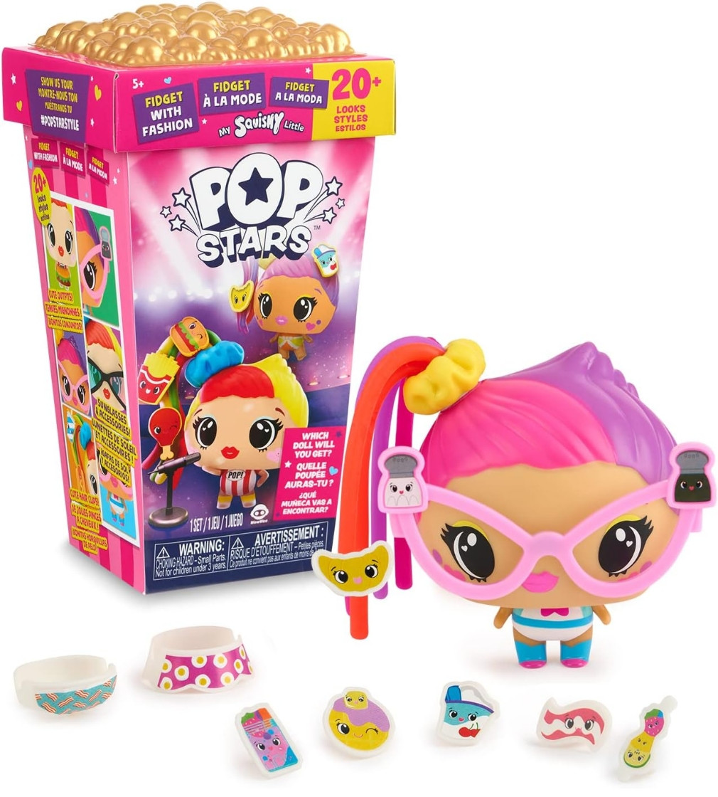Купить Интерактивная кукла My Squishy Little Pop Stars by WowWee розовая - фото 1