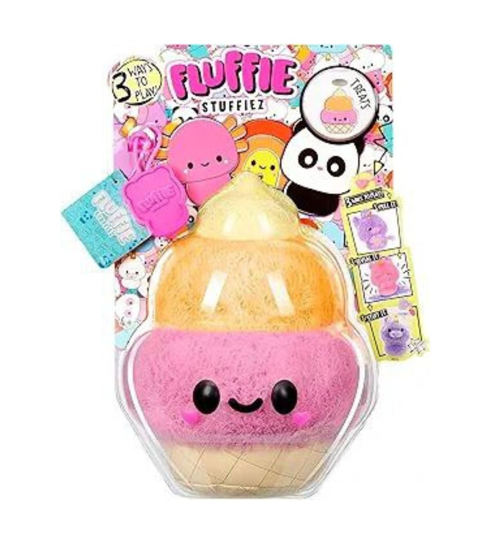 Купити М'яка іграшка-антистрес Fluffie Stuffiez Пухнастий сюрприз Морозиво - фото 1