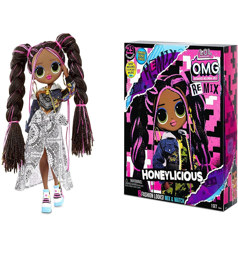 Купити Лялька ЛОЛ ОМГ Красунь серії Ремікс L.O.L Surprise! O.M.G. Remix Honeylicious Fashion Doll - фото 1