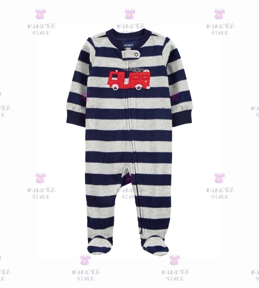 Купить Слип Флисовый Carters Grey/Navy/Red Car - фото 1