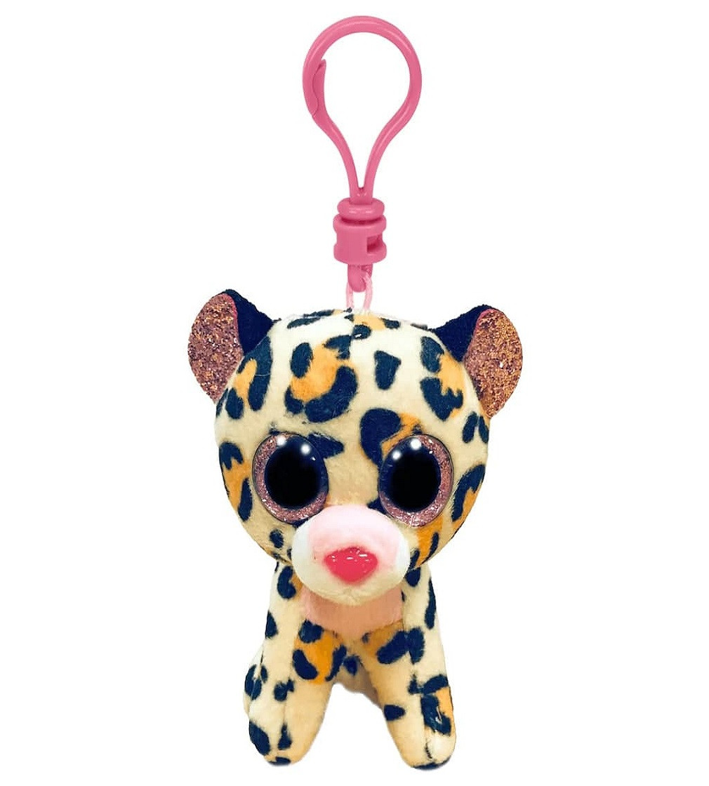 Купити М'яка іграшка-брелок TY Beanie Boo's Livvie Brown Leopard - фото 1
