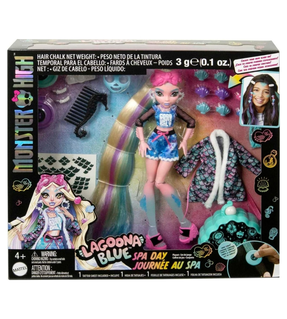 Купити Ігровий набір Monster High Lagoona Blue Spa Day Mattel Лагуна Блю - фото 1