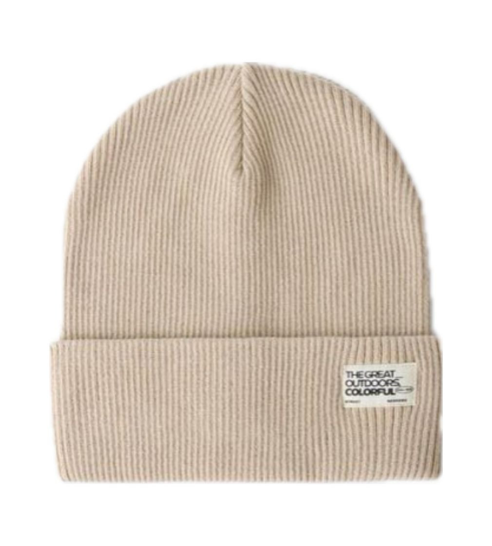 Шапка Zara Трикотажна RIBBED KNIT BEANIE WITH LABEL Ice