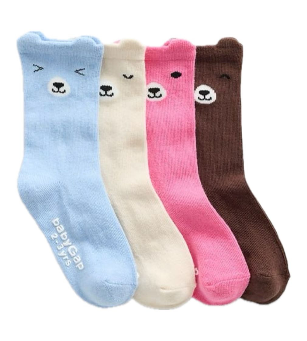 Набор носочков 4 шт Gap Baby & Toddler Bear Crew Socks