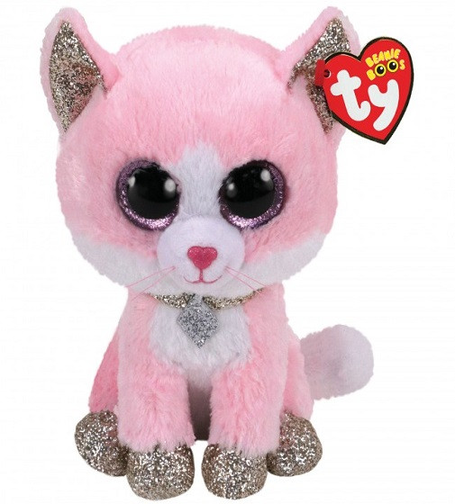 Купить Мягкая игрушка Ty Beanie Boos™ Fiona Pink Cat, Regular - фото 1