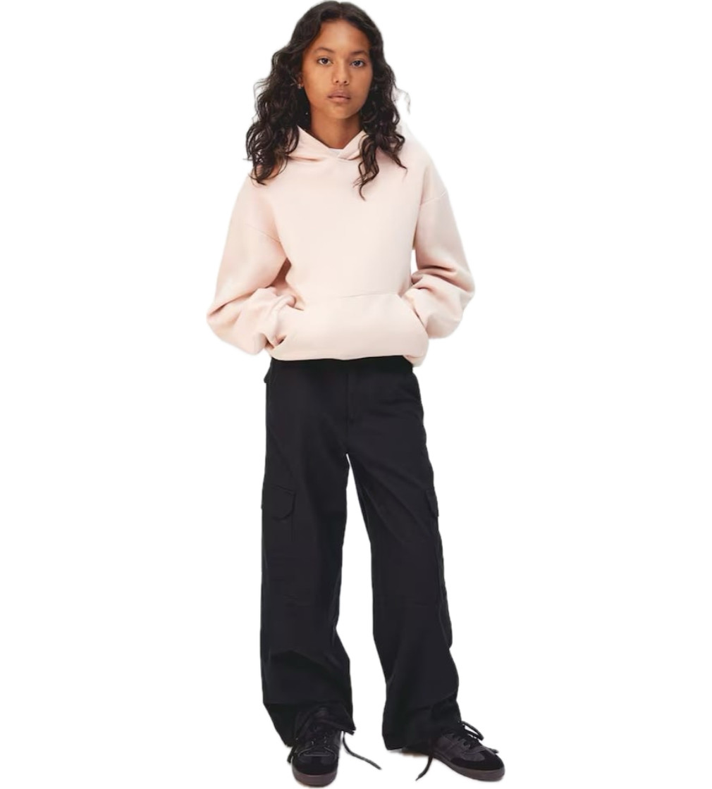 Купити Брюки H&M Wide-leg Cargo Pants Black Kids - фото 1