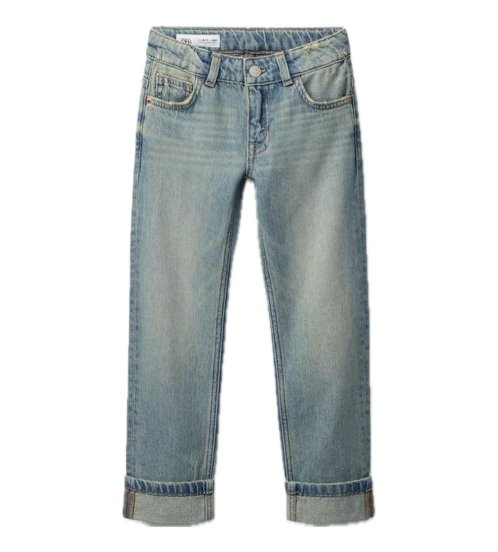 Купити Джинси Zara STRAIGHT FIT JEANS Blue Green - фото 1