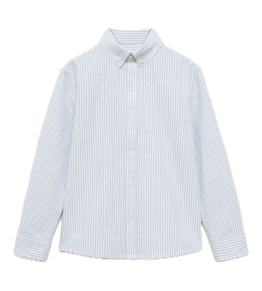 Купить Рубашка Mango Camisa Oxford Turquesa - фото 1