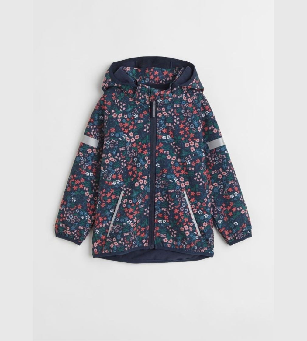 Купити Куртка Водонепроникна H&M Темно-синій/квітковий - фото 1