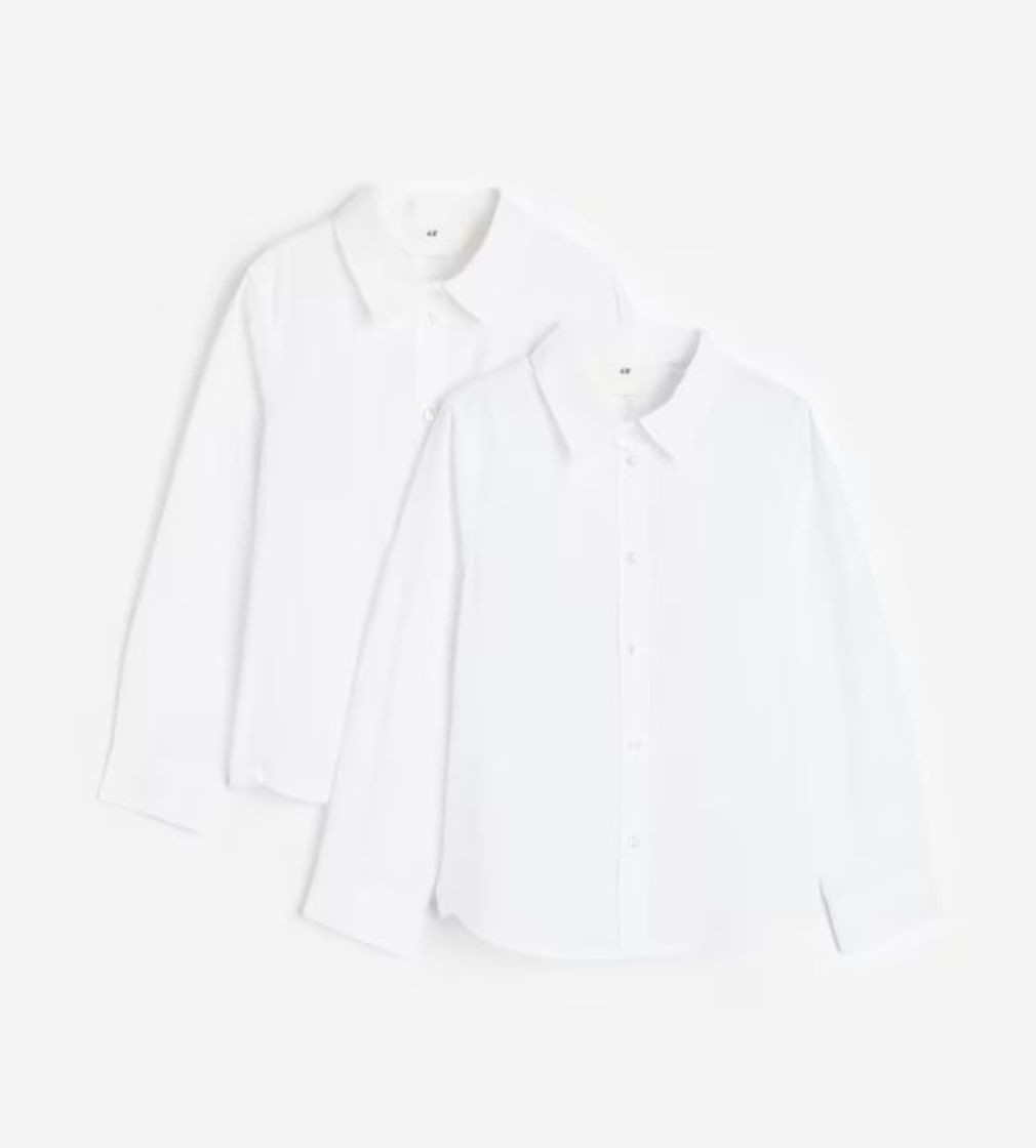 Купити Сорочка 1 шт H&M Poplin School Shirts White - фото 1