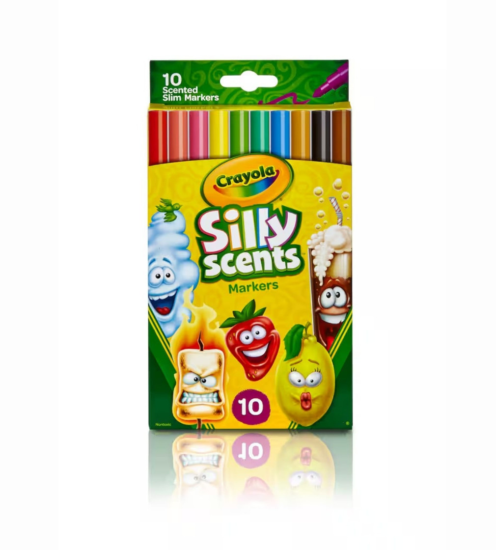 Купити Набір фломастерів Аромат Crayola Silly Scents Slim Markers 10шт - фото 1