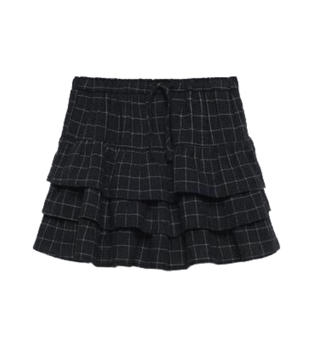 Купить Юбка Zara Клетка Антрацитово Серый New - фото 1