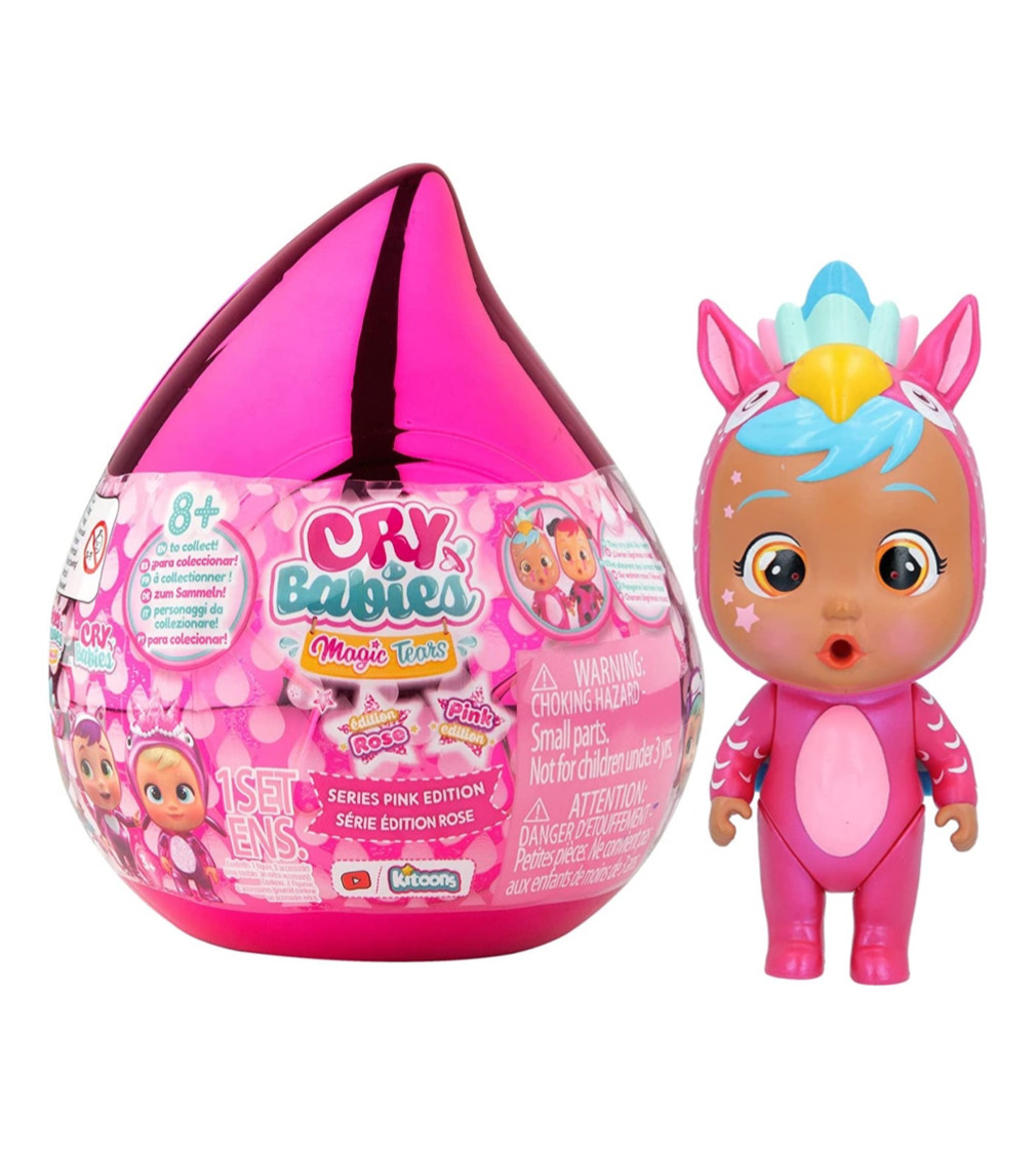 Купить Игровой набор с пупсом Cry Babies Magic Tears Pink Edition Плакса с мини домиком - фото 1