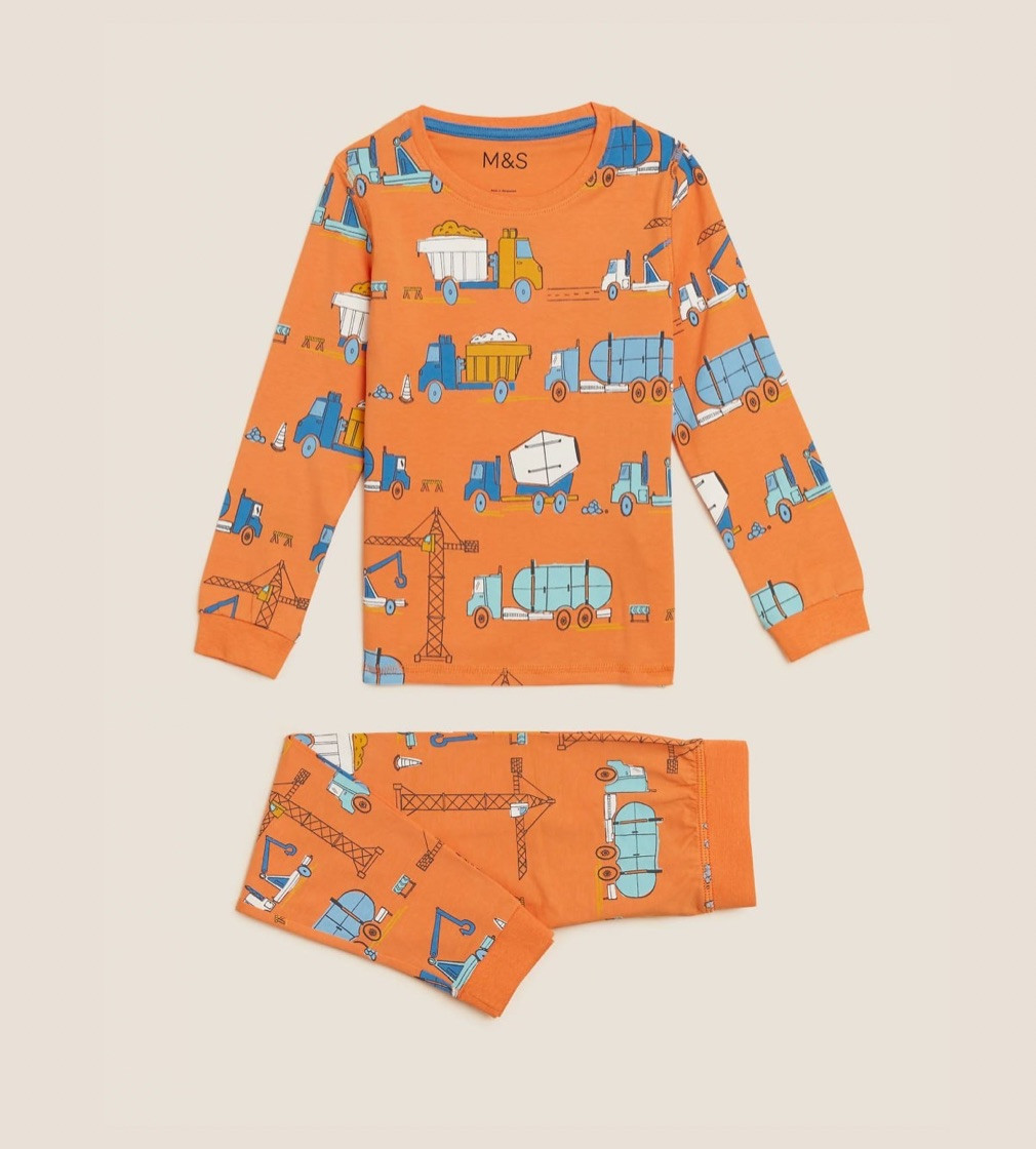 Купити Піжама M&S Transport Print Orange - фото 1