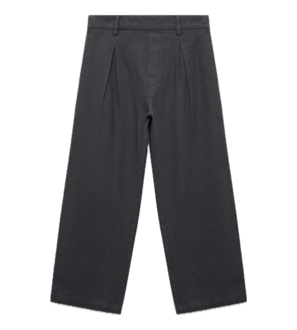 Купити Брюки Mango Pantalon detalle pinzas Gris antracita - фото 1