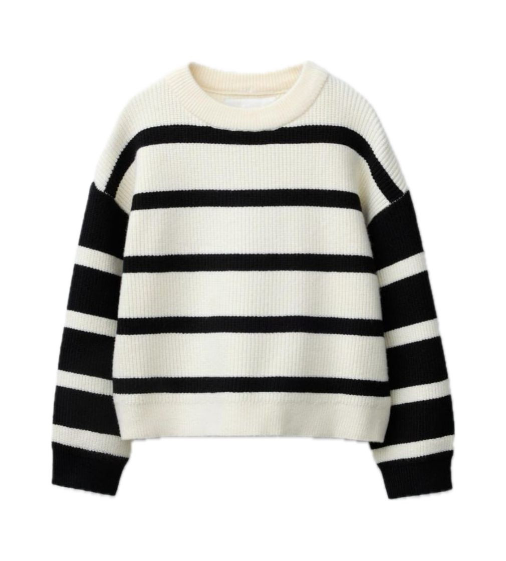 Светр Zara STRIPED KNIT SWEATER Striped