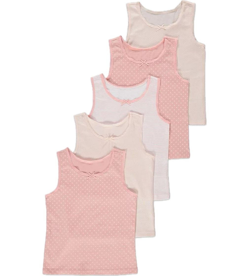 Купити Набір Майок 5шт George Pink Patterned Vests - фото 1