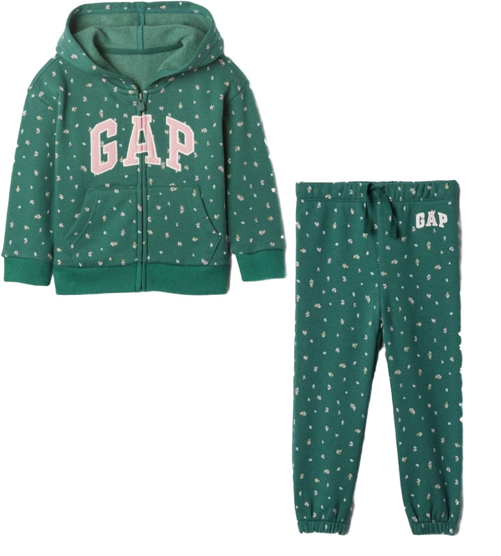 Купити Костюм на флісі Gap Kids Green Ditsy Floral - фото 1